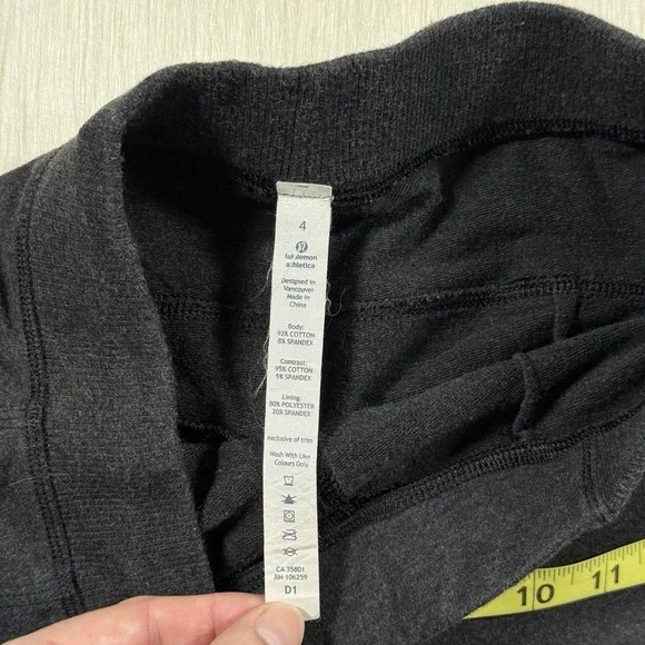 Lululemon Women's Size 4 Charcoal Gray Cotton Blend Jogger Pants - Picture 6 of 9
